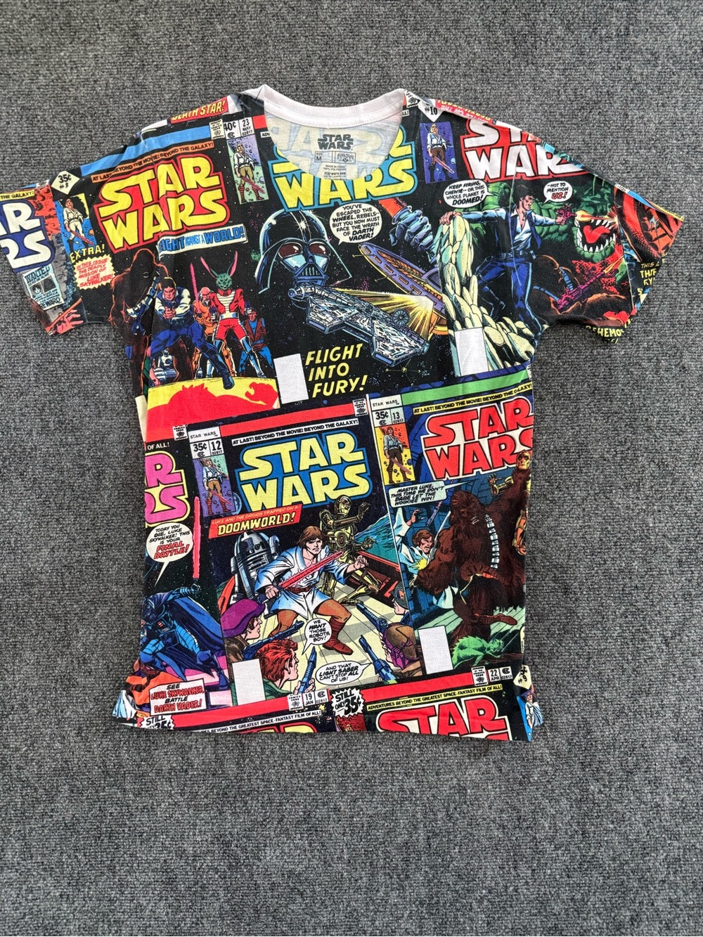 Fifth Sun Star Wars Graphic Comic-Panel Short Sleeve Tee in Multi-Color Size M